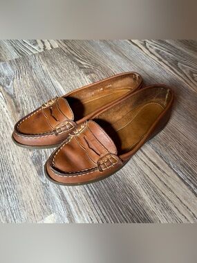 Bass Brand Genuine Leather Penny Loafer Shoe - Classic Rubber Sole